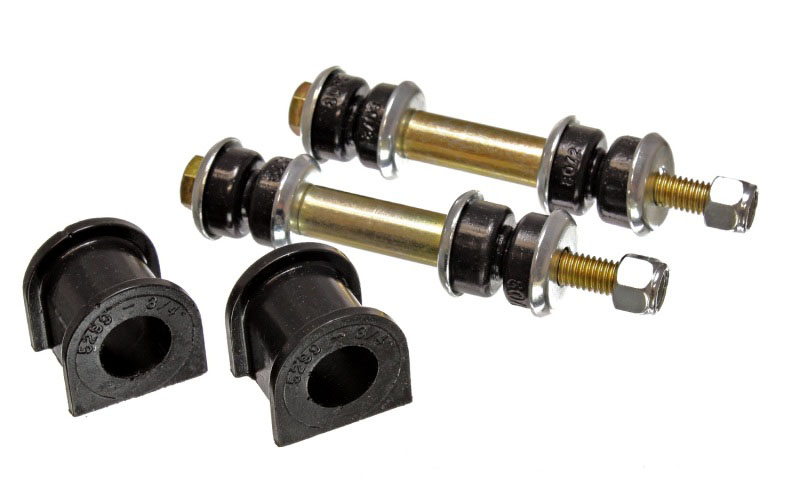 Energy Suspension 4.5140g | 90-96 Ford Escort/ZX2 Black 3/4in Rear Sway Bar Bushing Set (Inc Endlink Bushings); 1990-1996