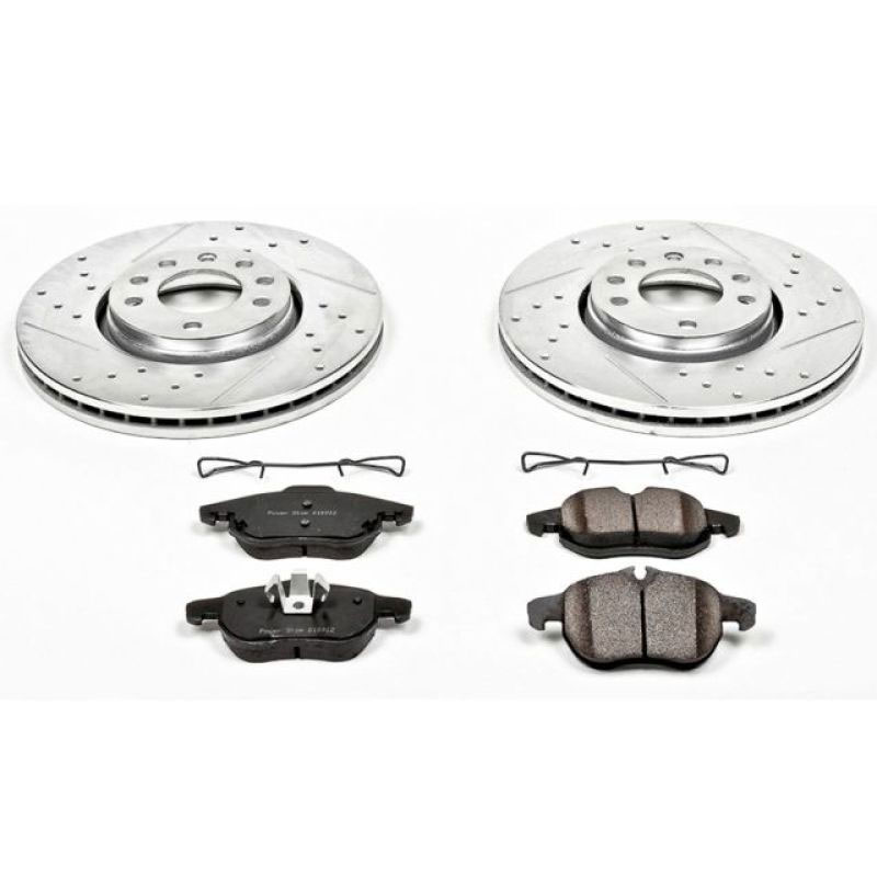 PowerStop k985 | Power Stop 03-11 Saab 9-3 Front Z23 Evolution Sport Brake Kit; 2003-2011