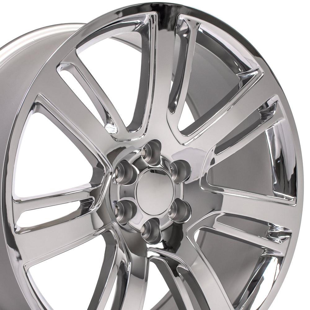 OE Wheels ca88-24100-6550-31c | 24 Replica Wheel CA88 Escalade Rim 24x10 Chrome Wheel Chevrolet Tahoe 1995-2020; 1995-2020