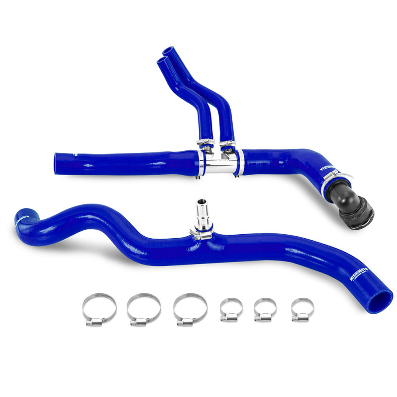 Mishimoto mmhose-x35t-18bl | 18-20 Ford Raptor 3.5L EcoBoost Silicone Hose Kit - Blue; 2018-2022