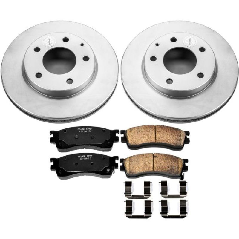 PowerStop crk788 | Power Stop 01-03 Mazda Protege Front Z17 Evolution Geomet Coated Brake Kit; 2001-2003