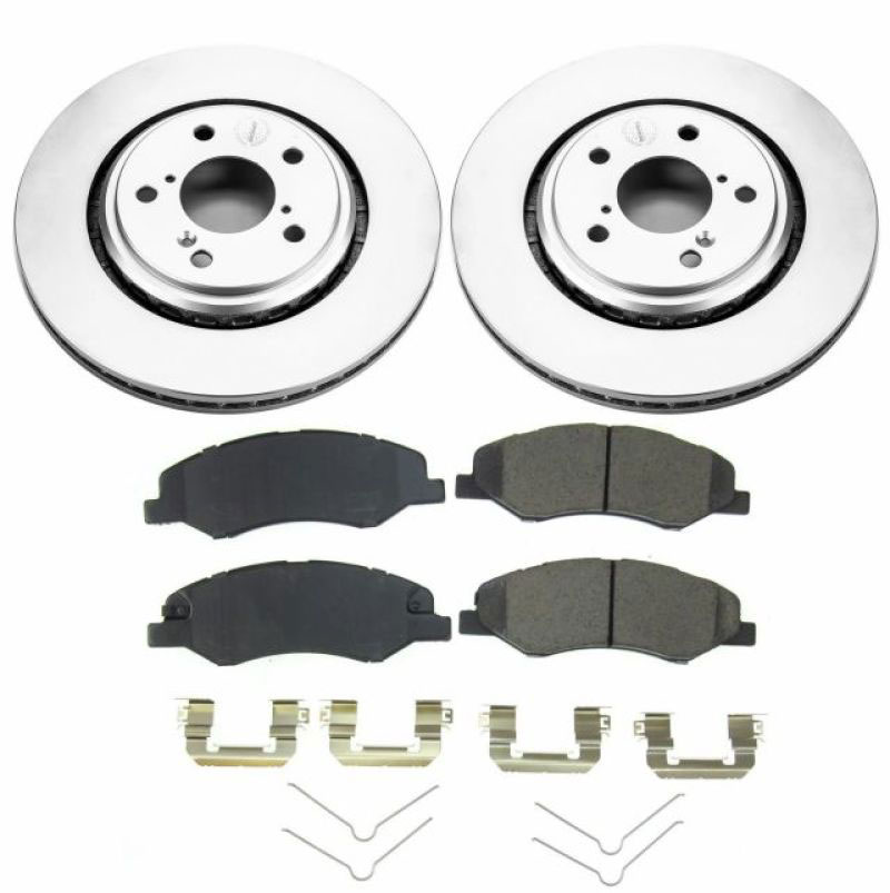 PowerStop crk7670 | Power Stop 18-19 Honda Odyssey Front Z17 Evolution Geomet Coated Brake Kit; 2018-2022