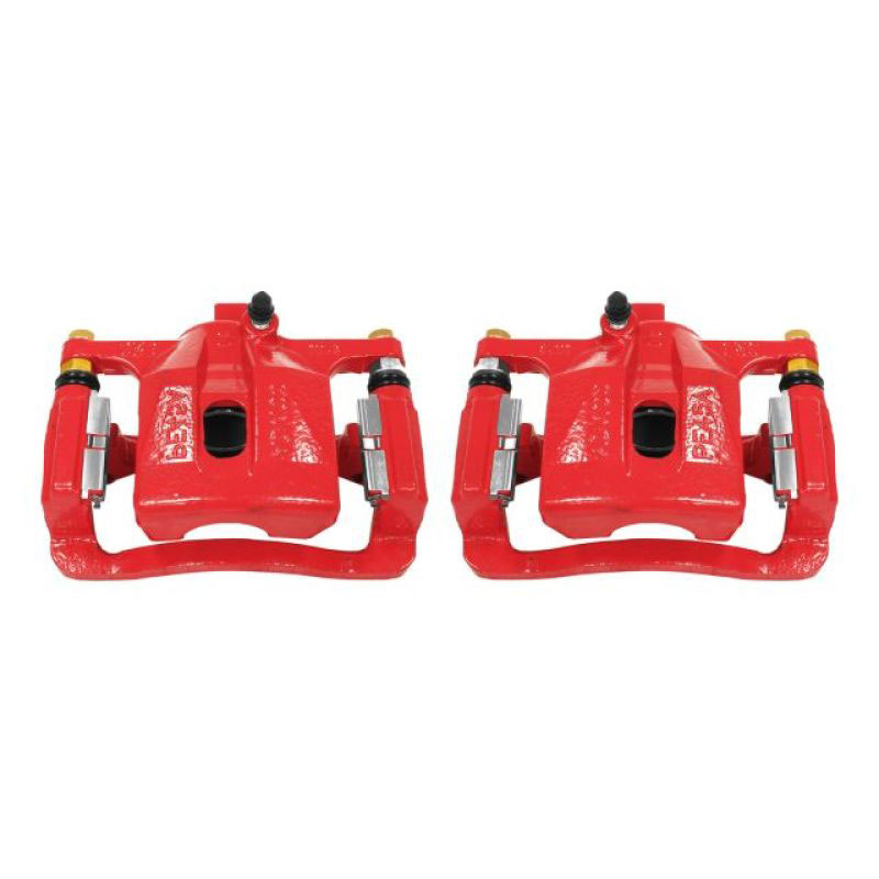 PowerStop s5020 | Power Stop 06-10 Hummer H3 Rear Red Calipers w/Brackets - Pair; 2006-2010