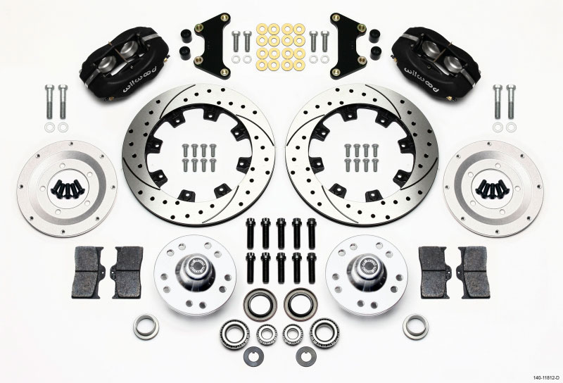 Wilwood 140-11812-d | Forged Dynalite Front Kit 12.19in Drilled 49-54 Chevy/53-62 Corvette (*Line Kit Needed*); 1954-2021