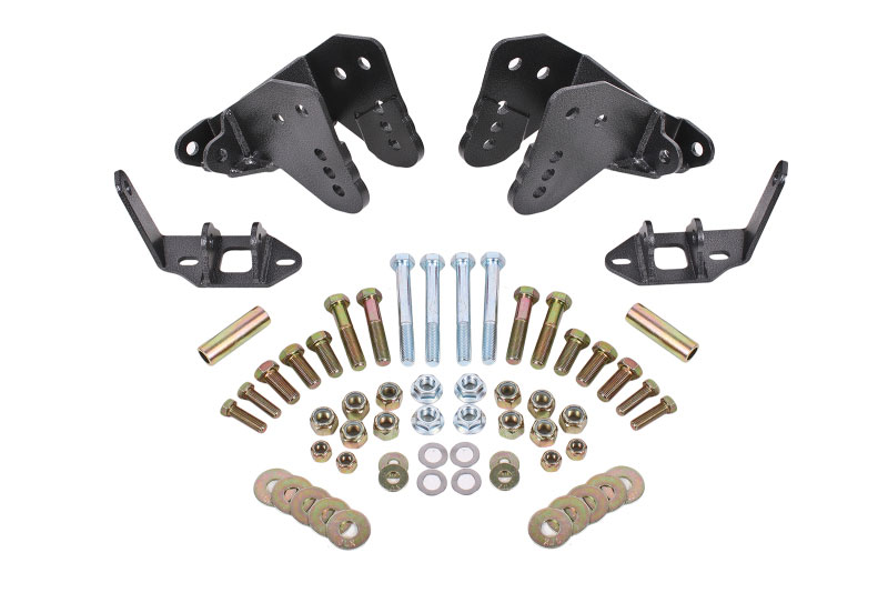 BMR Suspension cck007h | BMR 78-87 G-Body Rear Coilover Conversion Kit w/ Control Arm Bracket - Black Hammertone; 1978-1987