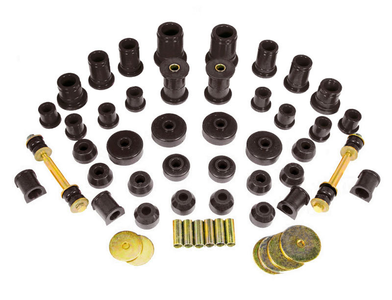 Prothane 18-2003-BL | 86-88 Toyota Truck 4wd Total Kit - Black; 1986-1988