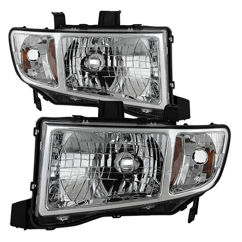 SPYDER 9025501 | Xtune Honda Ridgeline 06-13 Crystal Headlights Chrome HD-JH-HRID06-AM-C; 2006-2013