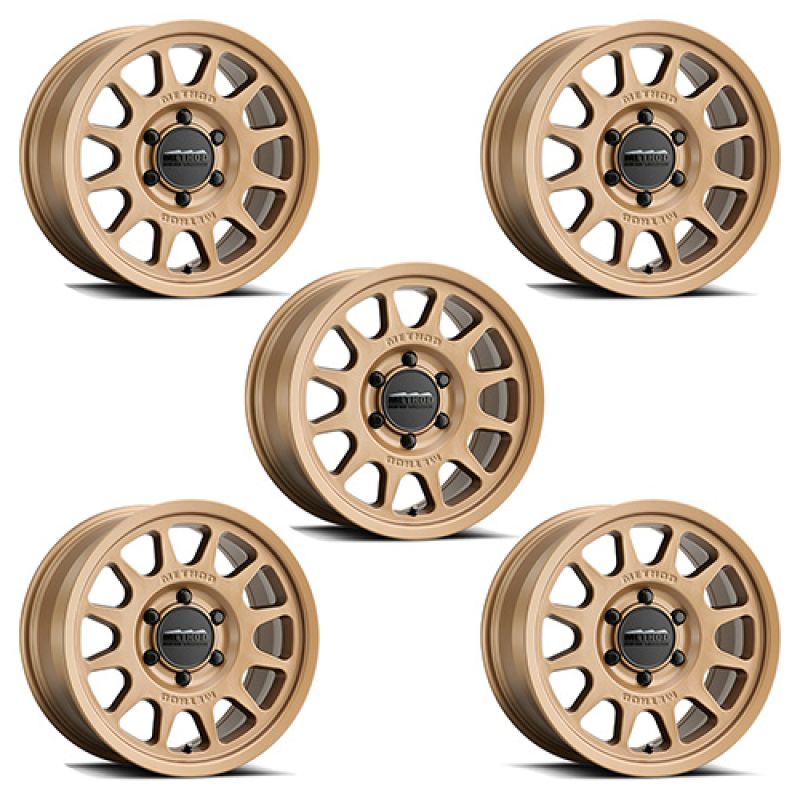 Ford Racing m1007km1785br | 21-23 Bronco (Excl Bronco Raptor) 17x8.5 Method Bronze Wheel Kit; 2021-2024