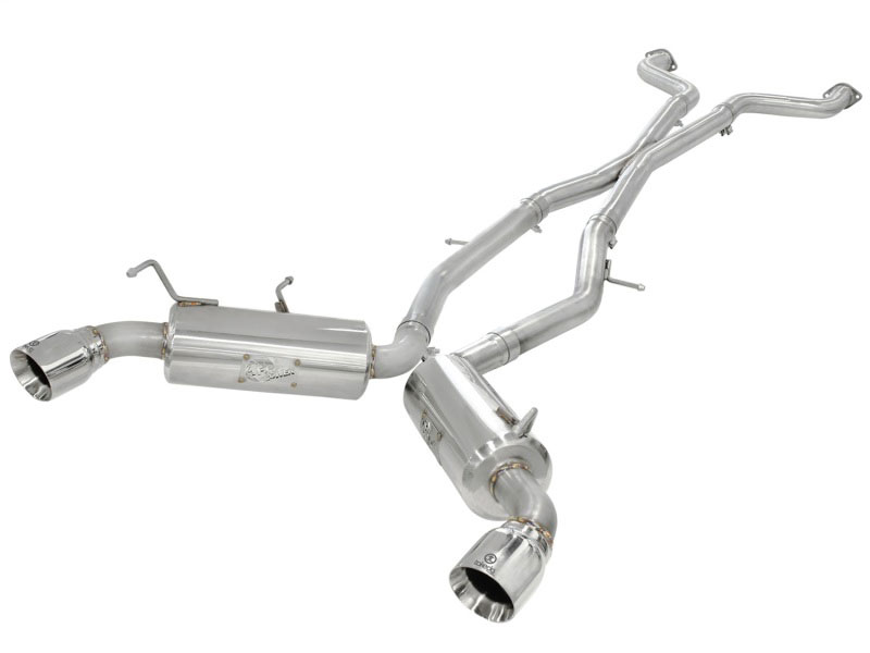 aFe 49-36107 | Takeda 2.5inch SS Exhaust Cat-Back 09-13 Nissan 370Z V6 3.7L Polished Tips; 2009-2013