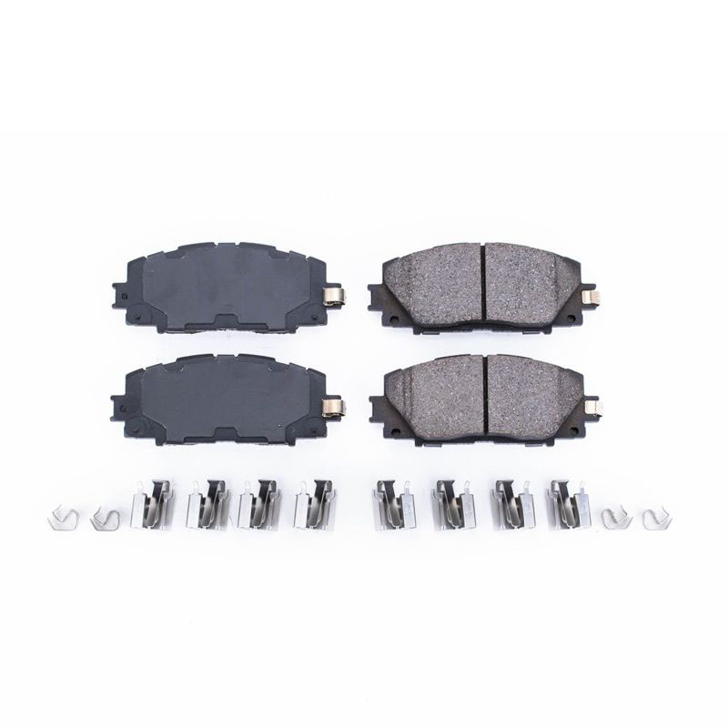 PowerStop 171184 | Power Stop 2013 Scion iQ Front Z17 Evolution Ceramic Brake Pads w/Hardware; 2013-2013