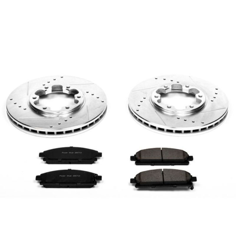 PowerStop k1175 | Power Stop 96-98 Nissan Pathfinder Front Z23 Evolution Sport Brake Kit; 1996-1998