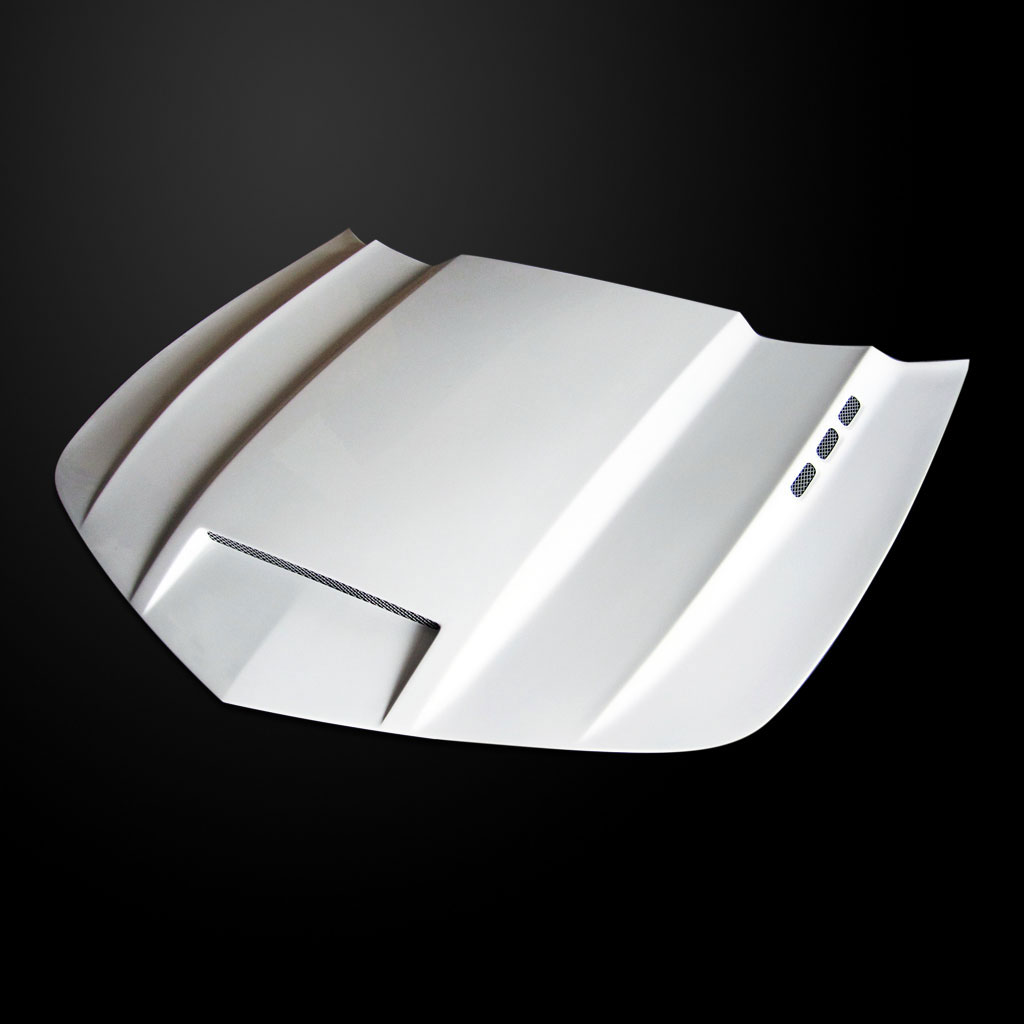 Amerihood CCM10AHSMSFHW | Camaro Type-SMS Style Functional Heat Extractor Ram Air Hood; 2010-2013