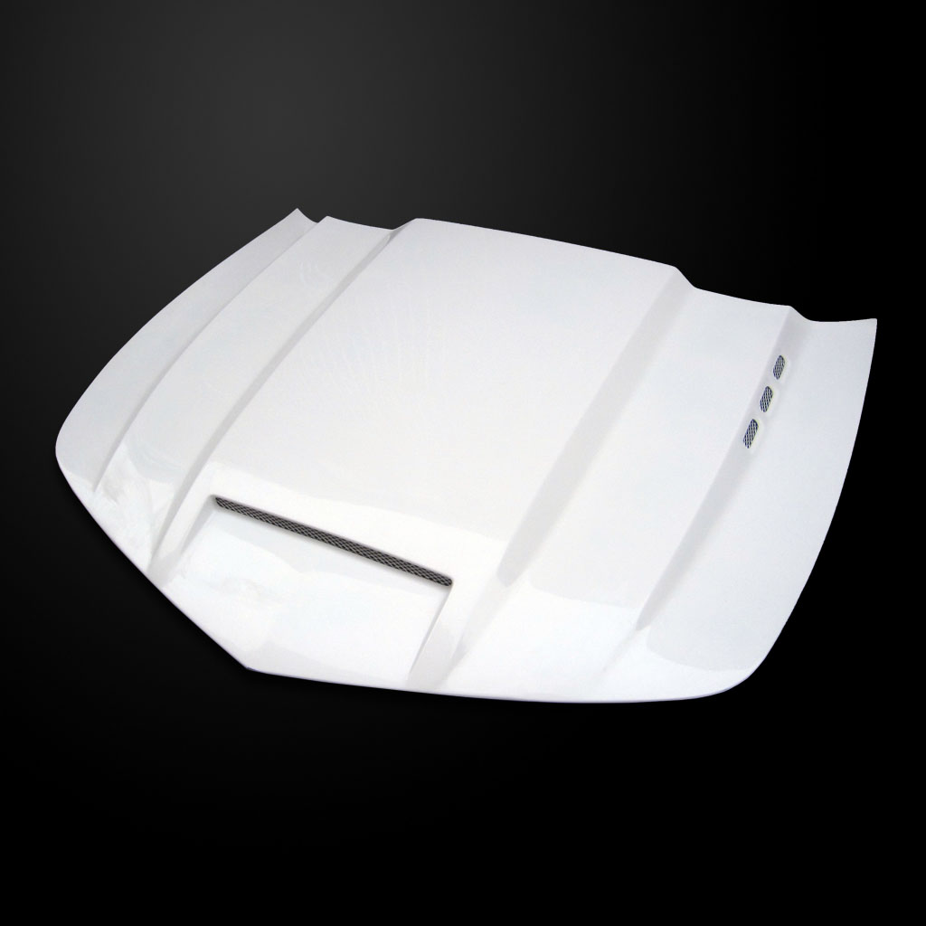 Amerihood CCM14AHSMSFHWSS | Chevrolet Camaro SS Type-SMS Style Functional Heat Extractor Ram Air Hood; 2014-2015