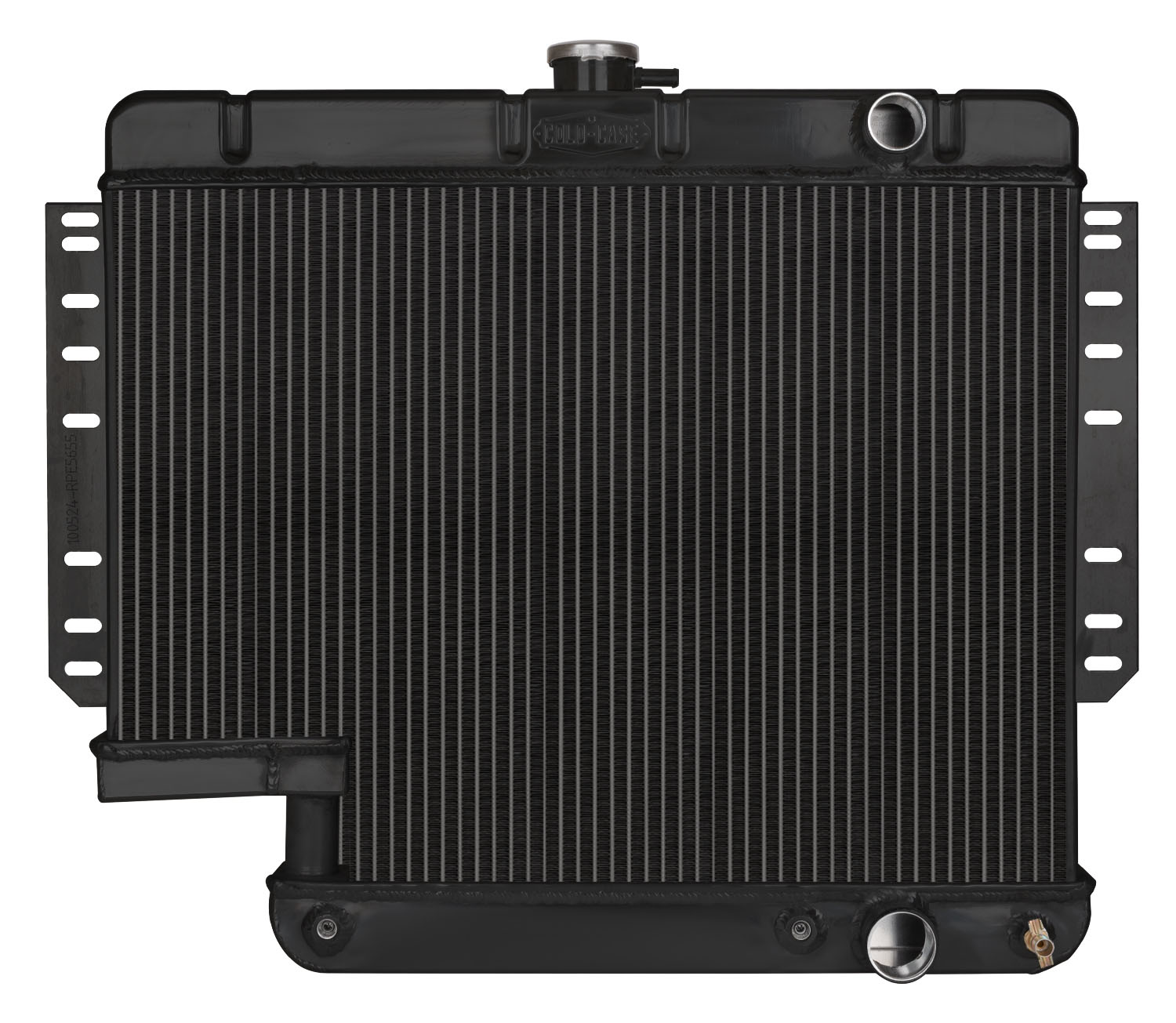 Cold-Case Radiators chi565a5b | 61-65 Impala Radiator w/500 Steering Box Black; 1961-1965