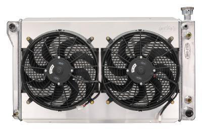 Cold-Case Radiators gmt572ask | 88-98 GM 1500 P/U 5.3L Radiator w/Dual 14in Fan; 1988-1998