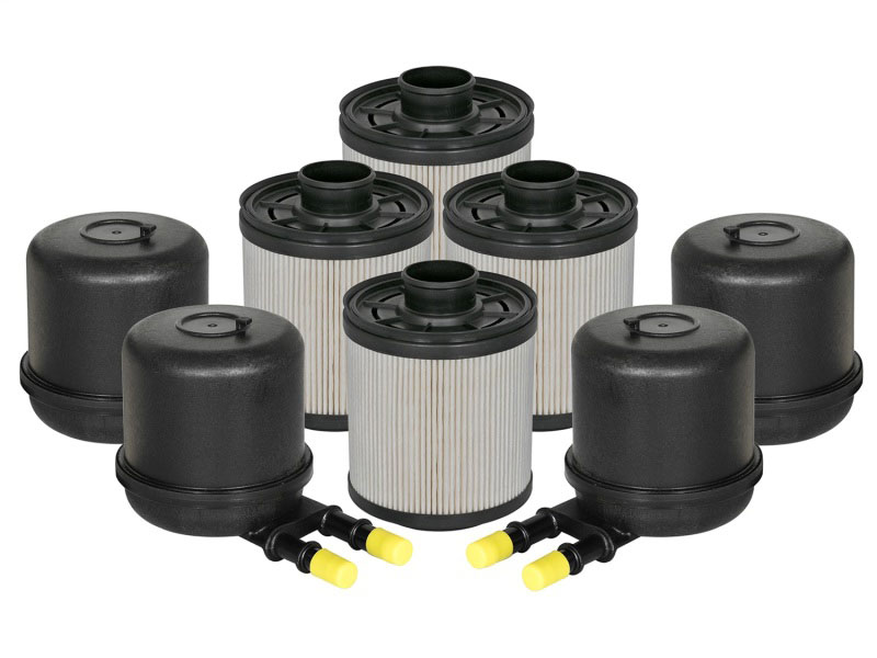 aFe 44-FF014-MB | Pro GUARD D2 Fuel Filter 11-17 Ford Diesel Trucks V8 6.7L (td) (4 Pack); 2011-2017