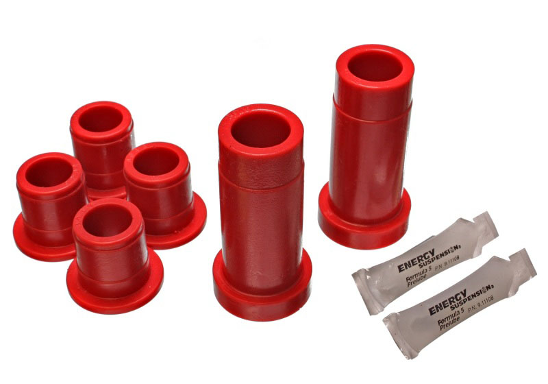 Energy Suspension 8.3103r | 84-88 Toyota Pick Up Red Front Lower and Upper Control Arm Bushing Set; 1984-1988