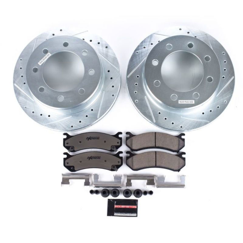 PowerStop k2041-36 | Power Stop 02-06 Chevrolet Avalanche 2500 Rear Z36 Truck & Tow Brake Kit; 2002-2006