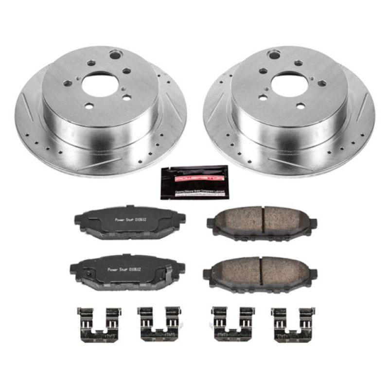 PowerStop k6107 | Power Stop 16-18 Subaru Crosstrek Rear Z23 Evolution Sport Brake Kit; 2016-2018