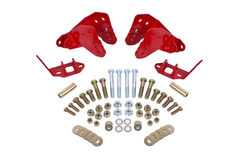 BMR Suspension cck007r | BMR 78-87 G-Body Rear Coilover Conversion Kit w/ Control Arm Bracket - Red; 1978-1987