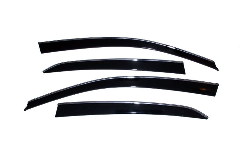 AVS 794020 | 18-22 Honda Accord Ventvisor Low Profile Window Deflectors 4pc - Smoke w/Chrome Trim; 2018-2022