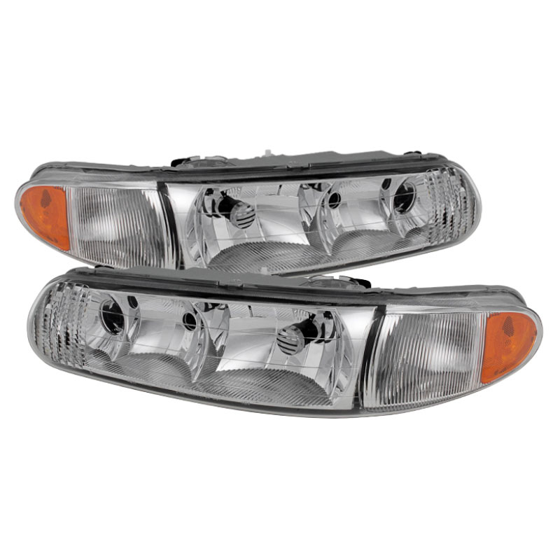 SPYDER 9025242 | Xtune Buick Century 97-05 Regal 97-04 Crystal Headlights Chrome HD-JH-BUCEN97-AM-C; 1997-2005