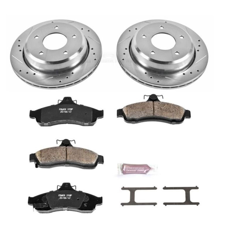 PowerStop k5064 | Power Stop 94-96 Chevrolet Caprice Rear Z23 Evolution Sport Brake Kit; 1994-1996