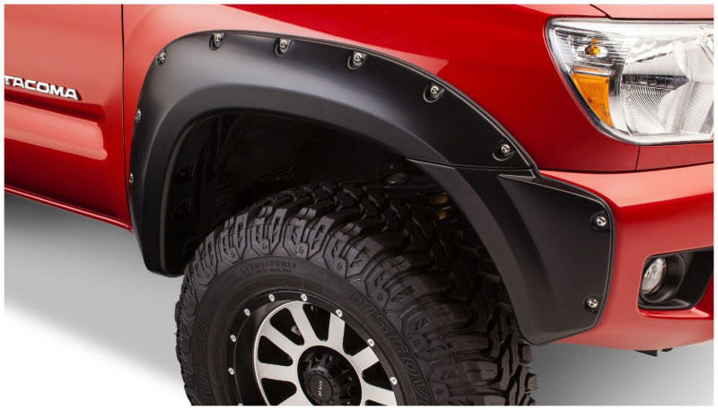 Bushwacker 31079-02 | 12-15 Toyota Tacoma Pocket Style Flares 2pc - Black; 2012-2015