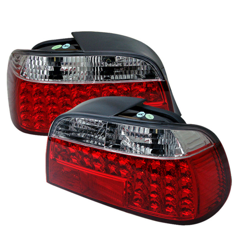 SPYDER 5000620 | Spyder BMW E38 7-Series LED Tail Lights - Red Clear - (ALT-YD-BE3895-LED-RC); 1995-2001