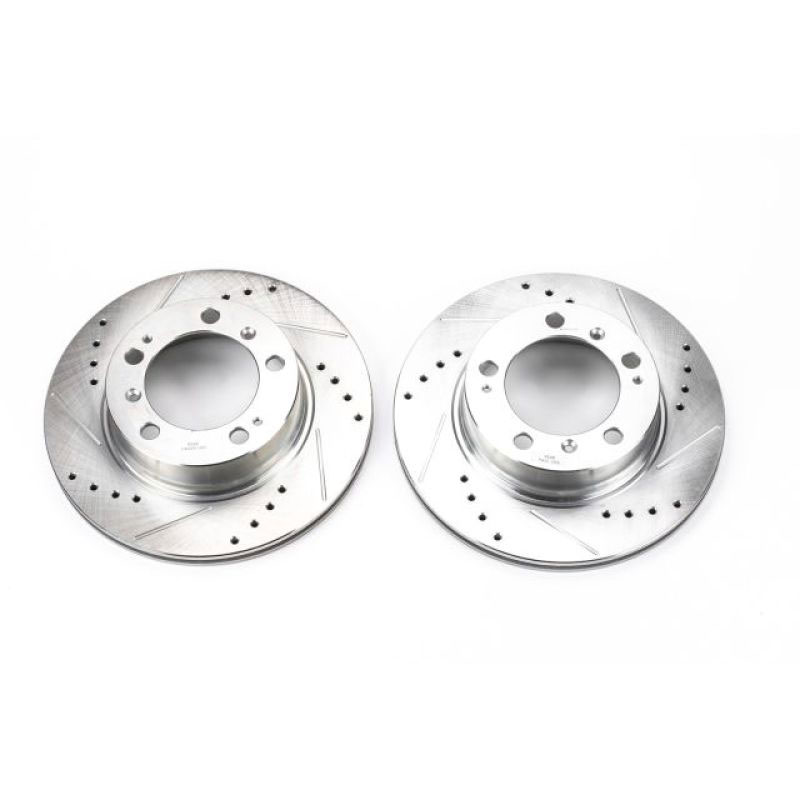 PowerStop ebr621xpr | Power Stop 97-04 Porsche Boxster Rear Evolution Drilled & Slotted Rotors - Pair; 1997-2004