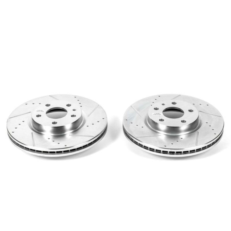 PowerStop ar85150xpr | Power Stop 13-19 Ford Fusion Front Evolution Drilled & Slotted Rotors - Pair; 2013-2019