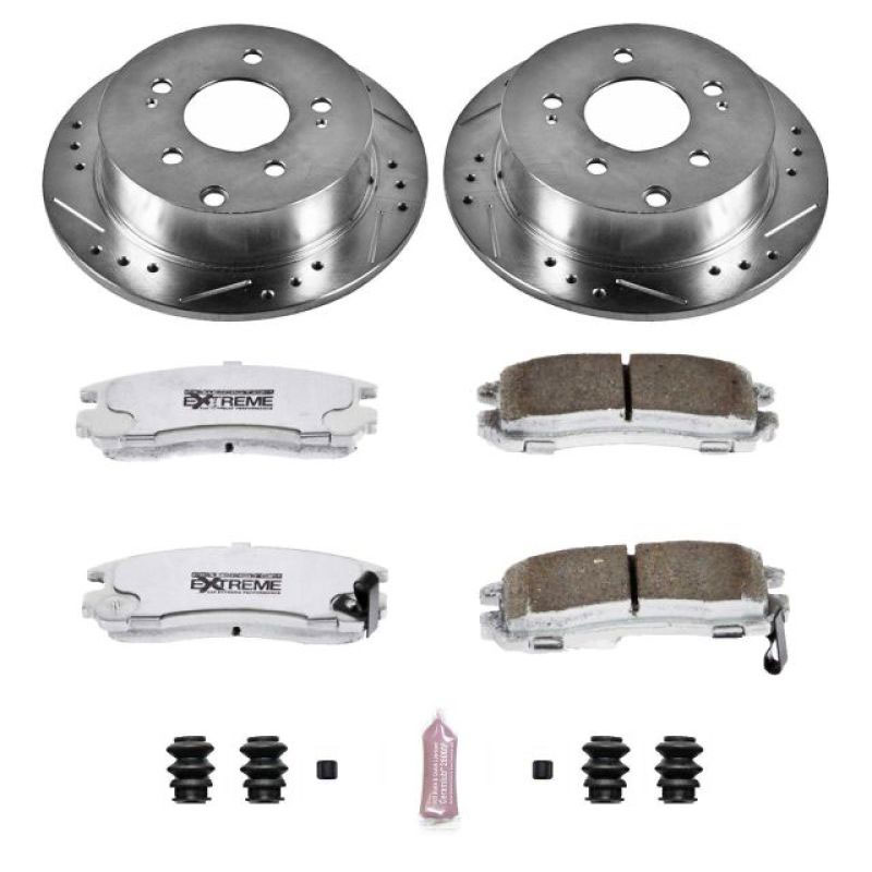 PowerStop k155-26 | Power Stop 06-12 Mitsubishi Eclipse Rear Z26 Street Warrior Brake Kit; 2006-2012