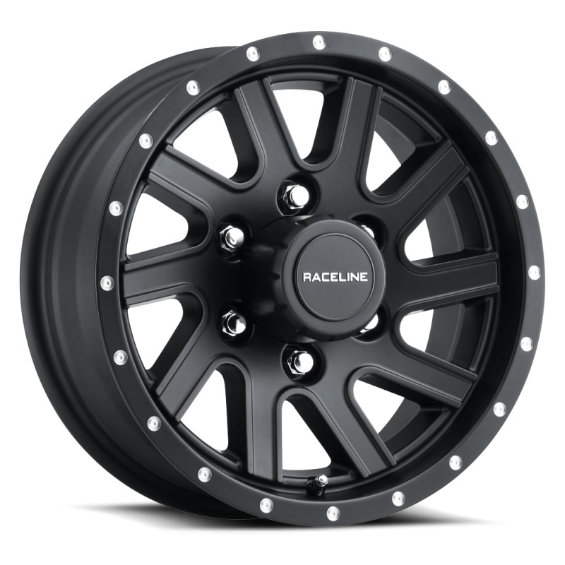 Raceline 820mb66080 | 820MB Twisted 16x6in / 8x165.1 BP / 0mm Offset / 4.90mm Bore - Satin Black Wheel