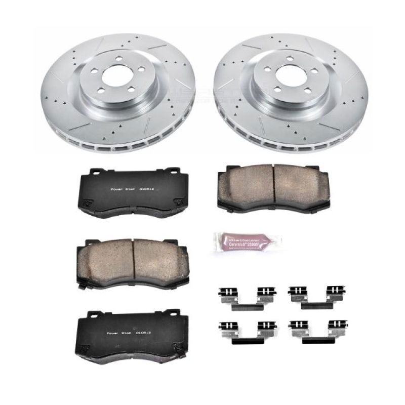 PowerStop k4695 | Power Stop 05-10 Chrysler 300 Front Z23 Evolution Sport Brake Kit; 2005-2010