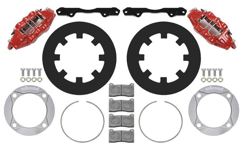 Wilwood 14016632r | 2014+ Polaris RZR XP 1000 Front Kit 11.25in - Red; 2014-2023