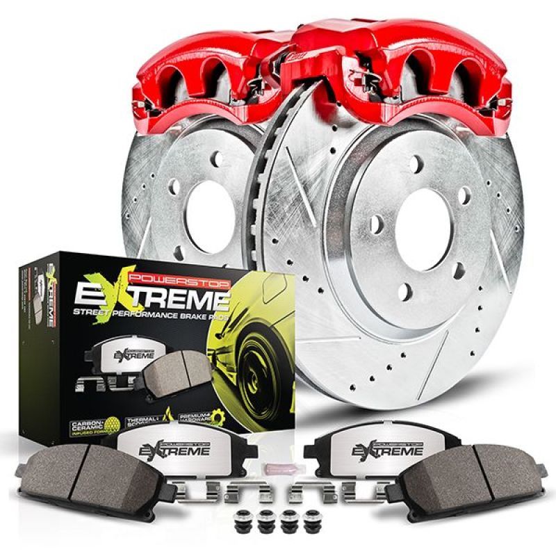 PowerStop kc4732a26 | Power Stop 2009 Nissan 350Z Rear Z26 Street Kit w/Calipers; 2009-2009