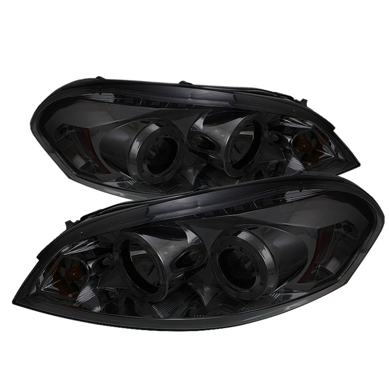 SPYDER 5031723 | Spyder Chevrolet Impala Halo LED ( Replaceable LEDs ) Projector Headlights - Smoke - (PRO-YD-CHIP06-HL-SM); 2006-2010