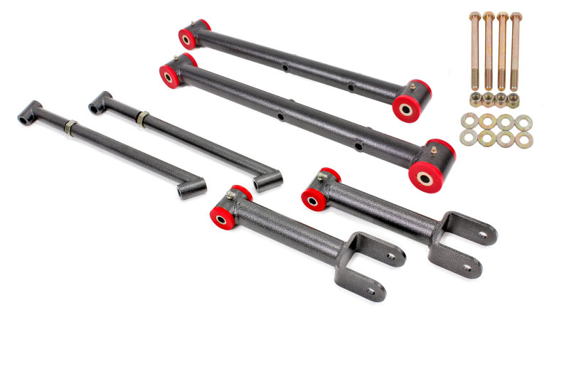 BMR Suspension rsk017h | BMR 68-72 A-Body Non-Adj. Rear Suspension Kit - Black Hammertone; 1968-1972