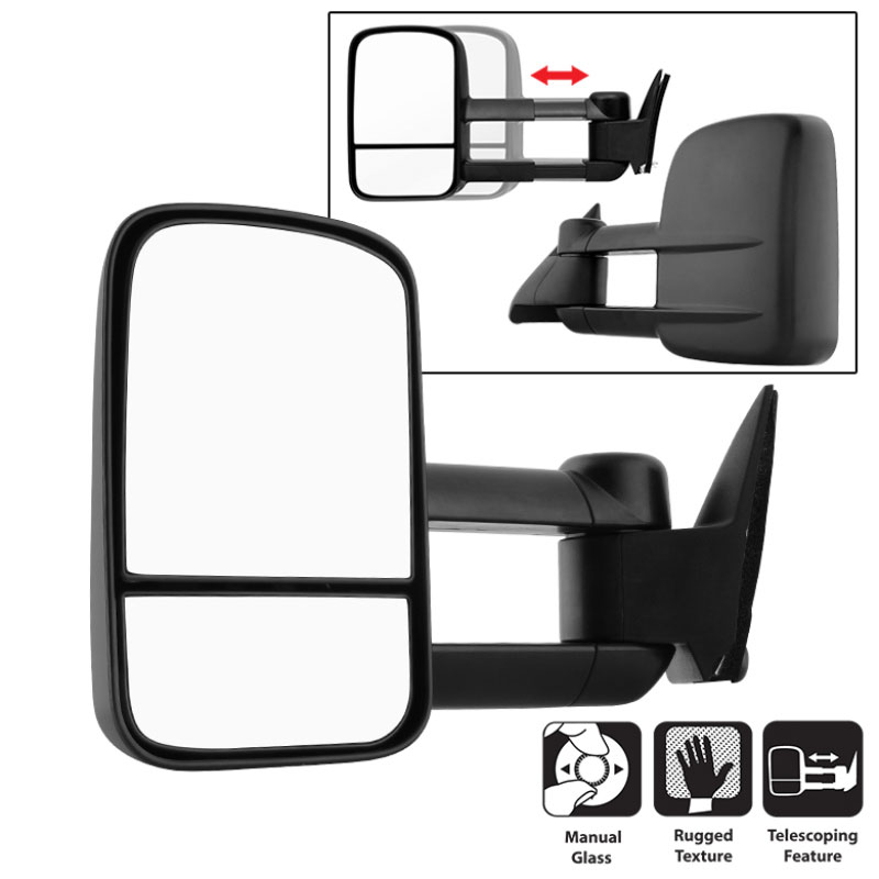 SPYDER 9932854 | Xtune Chevy C10 88-98 Manual Extendable Manual Adjust Mirror Left MIR-CCK88-MA-L; 1988-1998