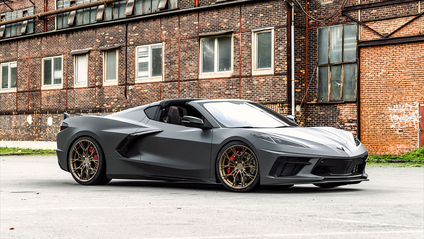 Vivid Racing vrf-d01-c8-sbz | VR Forged D01 Wheel Package Corvette C8 20x9.5 21x12.5 Satin Bronze; 2020-2023