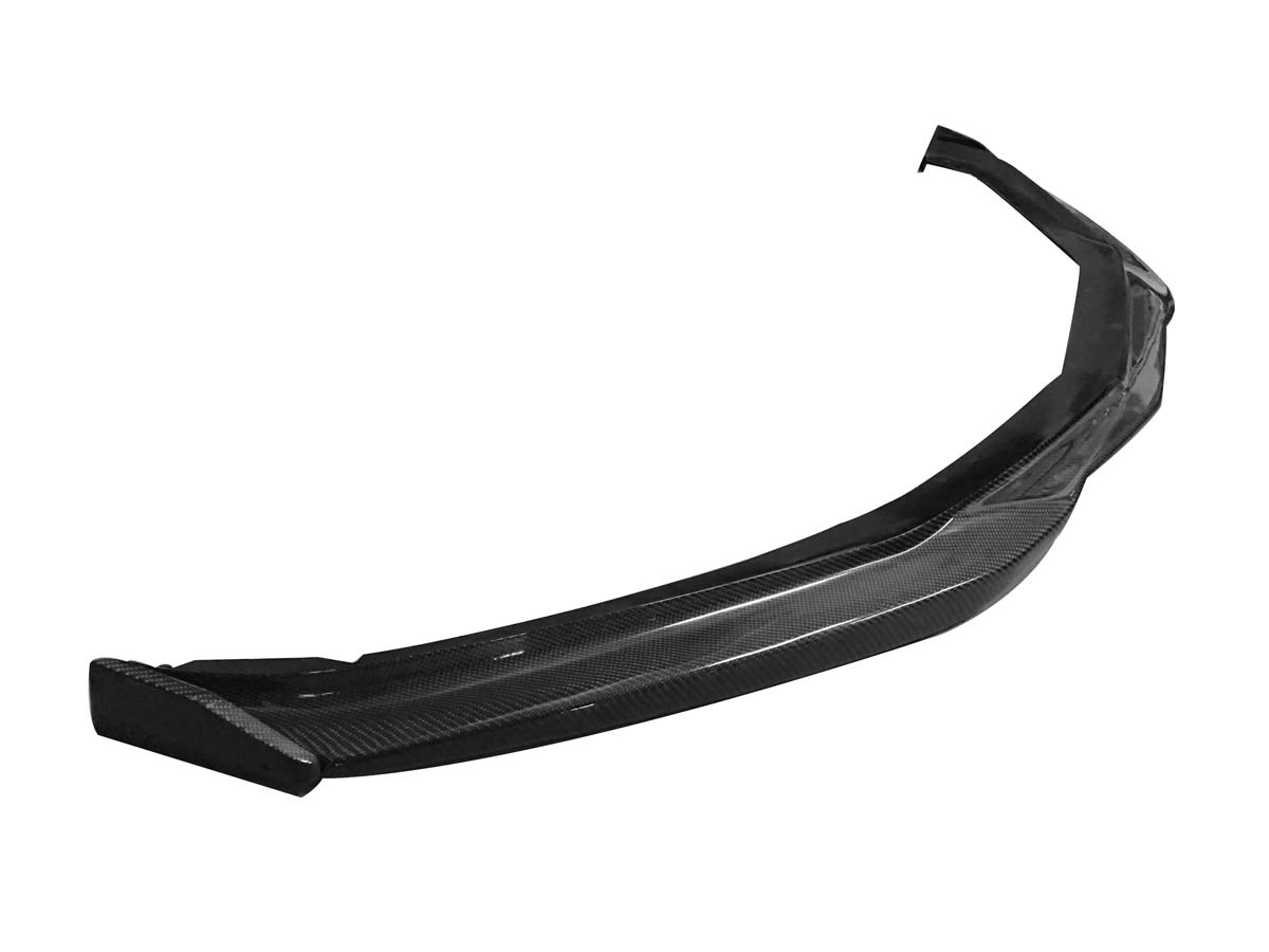 JPM Carbon CHV-CMRO-1A | JPM T7 Carbon 2016+ Camaro LT LS RS V6 Carbon Fiber Front Bumper Spoiler Lip w/ Winglets; 2016-2024