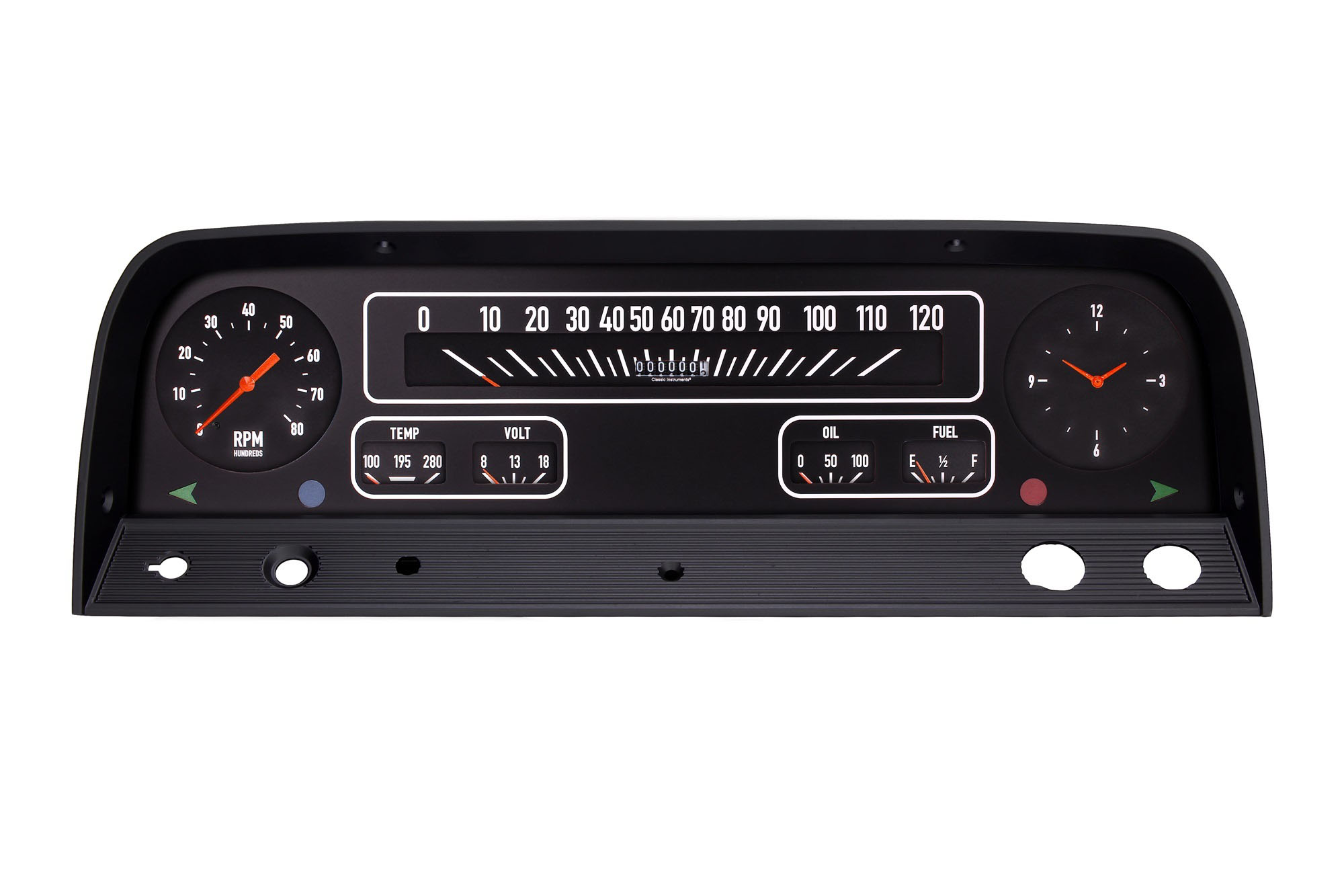 Classic Instruments ct64b | CLASSIC INSTRUMENTS 64-66 Chevy Truck Cluster Black; 1964-1966