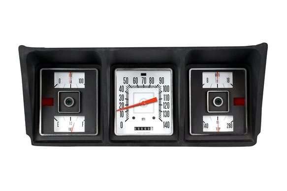 Classic Instruments ft73w | CLASSIC INSTRUMENTS 73-79 Ford P/U Gauge Set White; 1973-1979