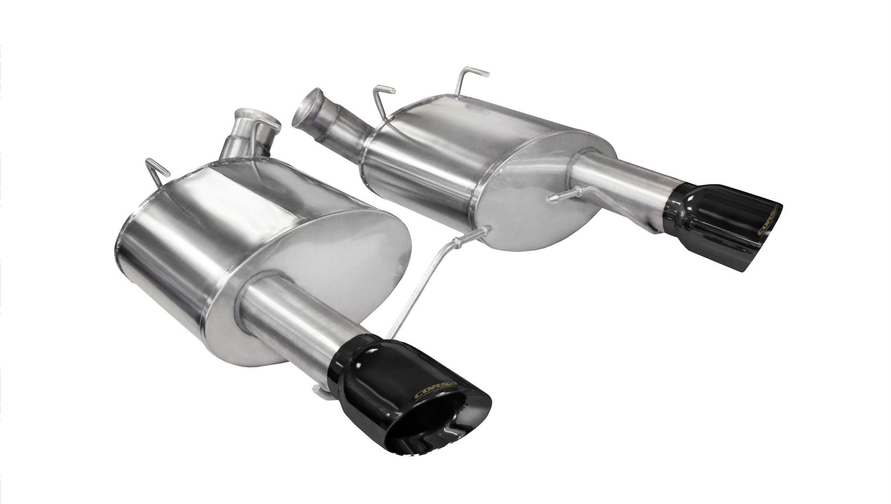 CORSA Performance 14317BLK | CORSA Mustang Axle-Back Exhaust GT 5.0L V8 Xtreme - 3 Inch Axle-Back, Dual Rear Exit with Single 4 Inch Black Pro-Series Tips; 2011-2014