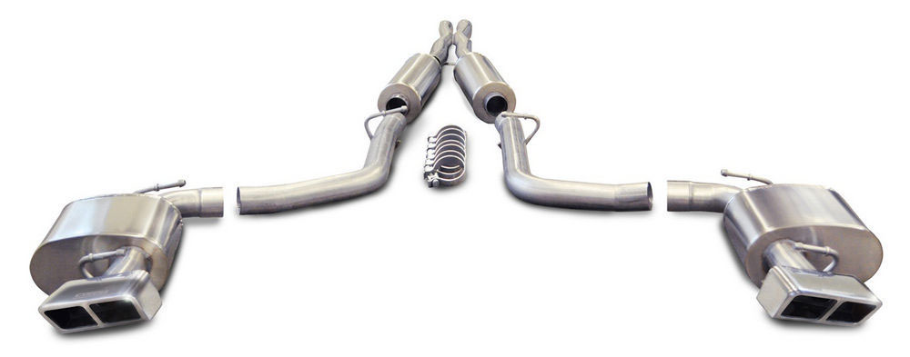 CORSA Performance 14424 | Corsa Exhaust Xtreme Dodge Challenger SRT-8 6.4L Hemi GTX Tips - Manual Trans; 2011-2014