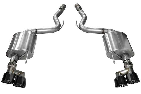 CORSA Performance 14784BLK | Corsa Camaro SS / Zl1 Xtreme Axle-Back Exhaust Quad Black Tips; 2016-2023