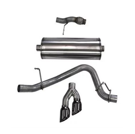 CORSA Performance 14859BLK | CORSA Tahoe Exhaust 5.3L Sport, Single Side Exit; Twin 4.0" Black Tips; 2015-2018