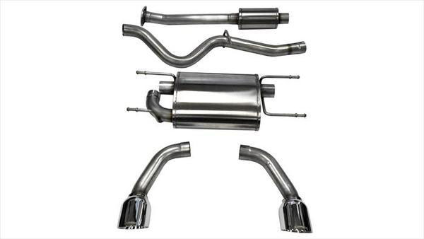 CORSA Performance 14864 | CORSA Subaru BRZ Cat-Back Exhaust Coupe 2.0L Sport - 2.5 Inch Dual Rear Exit with Single 4.5 Inch Polished Pro-Series Tips; 2012-2017