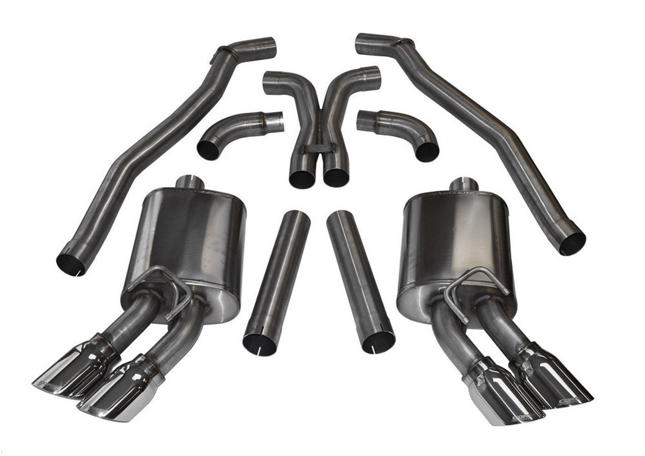 CORSA Performance 14971 | Corsa Camaro ZL1 Sport, Cat-Back System with XO-Crossover, Twin 4" Pro-Series Tips; 2012-2015