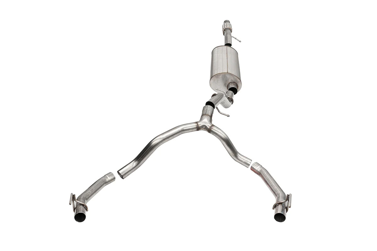 CORSA Performance 21131 | Corsa 21-22 Cadillac Escalade 6.2L Dual Rear 3.5/2.75in Sport Cat-Back Exhaust Uses Factory Bezels; 2021-2022